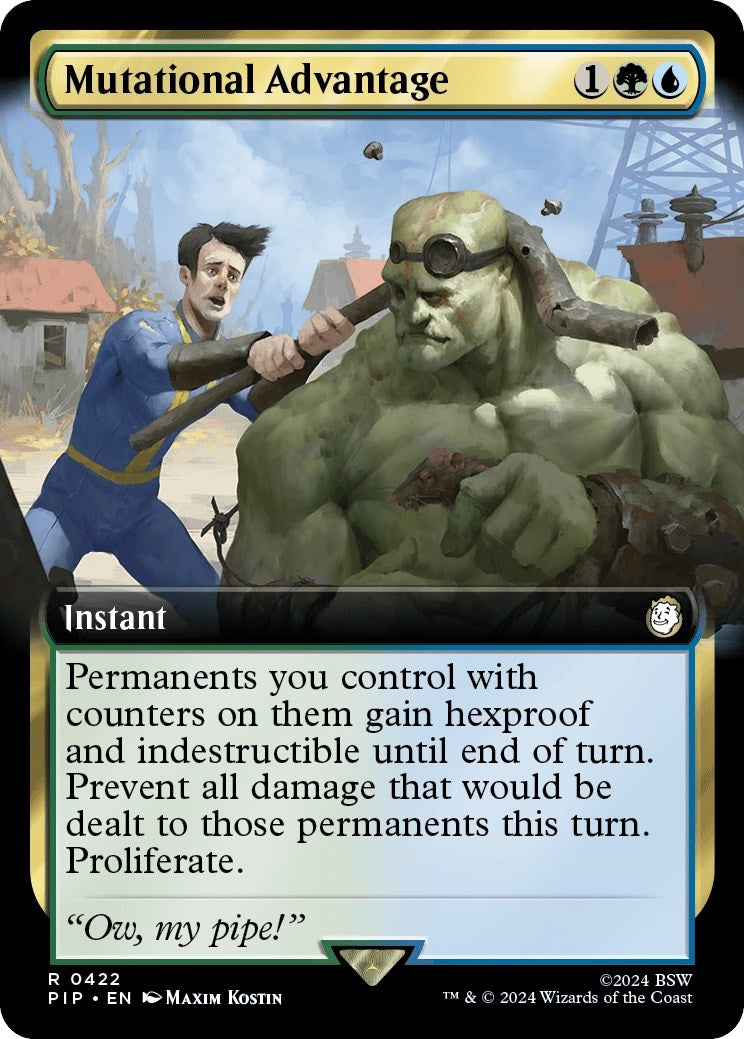 Image for Mutational Advantage (Extended Art) (422) [Universes Beyond: Fallout] - Magic: The Gathering