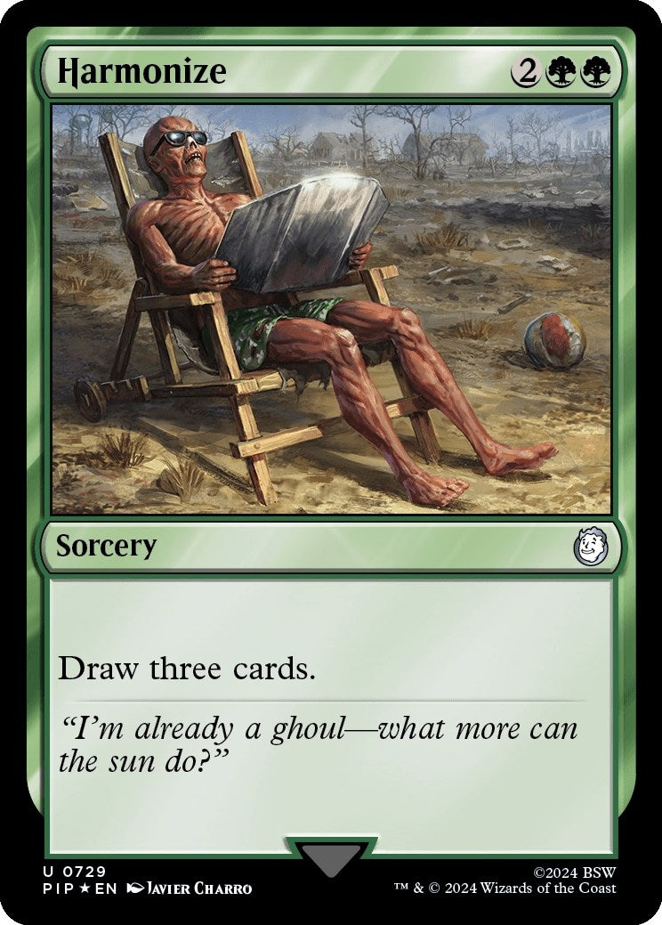 Image for Harmonize (Surge Foil) (729) [Universes Beyond: Fallout] - Magic: The Gathering