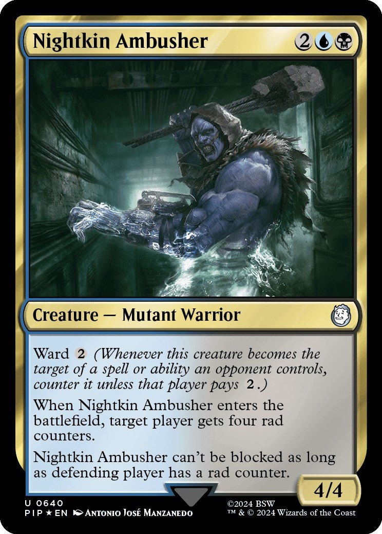 Image for Nightkin Ambusher (Surge Foil) (640) [Universes Beyond: Fallout] - Magic: The Gathering