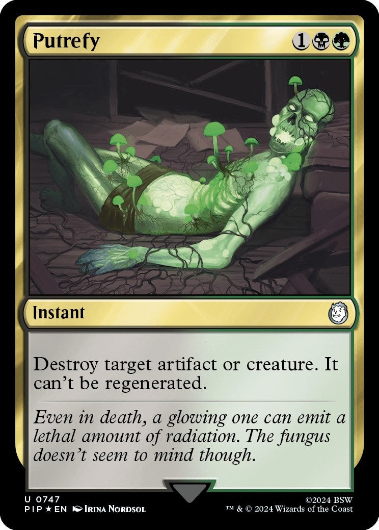 Image for Putrefy (Surge Foil) (747) [Universes Beyond: Fallout] - Magic: The Gathering