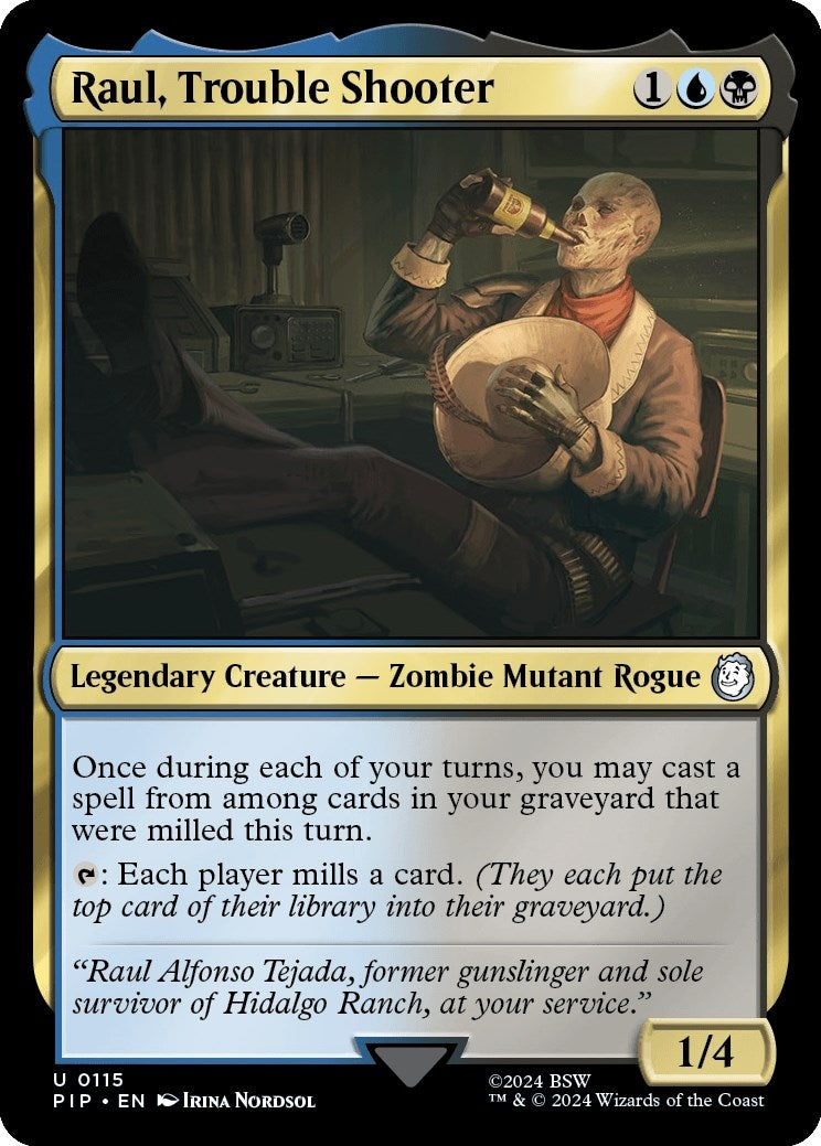 Image for Raul, Trouble Shooter (115) [Universes Beyond: Fallout] - Magic: The Gathering