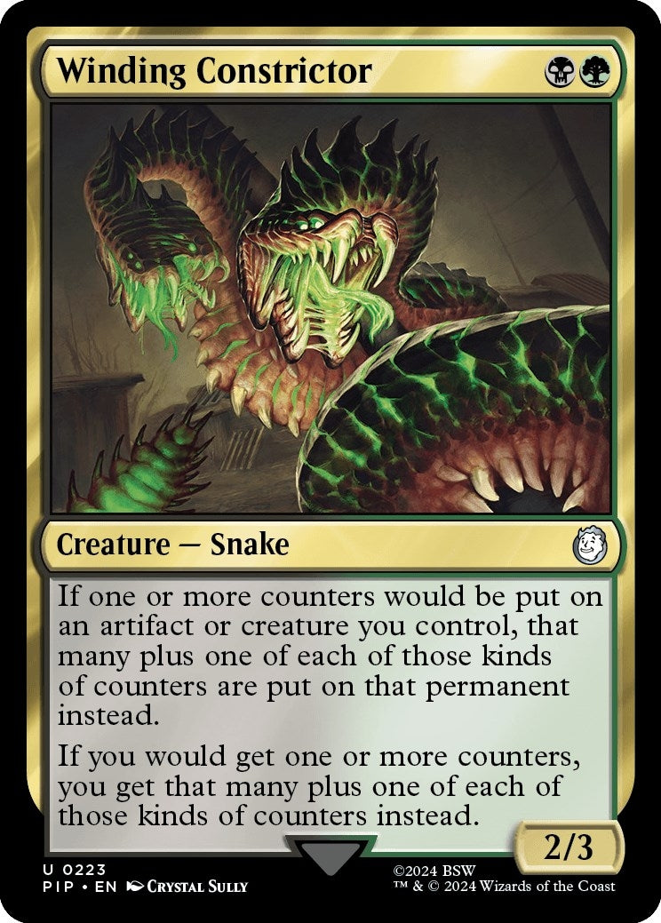 Image for Winding Constrictor (223) [Universes Beyond: Fallout] - Magic: The Gathering