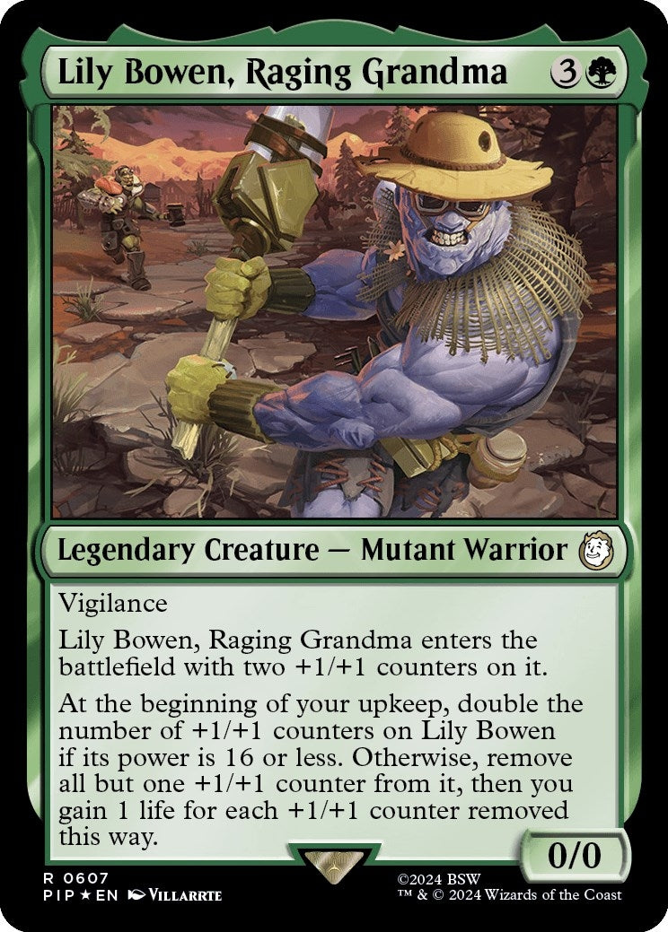 Image for Lily Bowen, Raging Grandma (Surge Foil) (607) [Universes Beyond: Fallout] - Magic: The Gathering