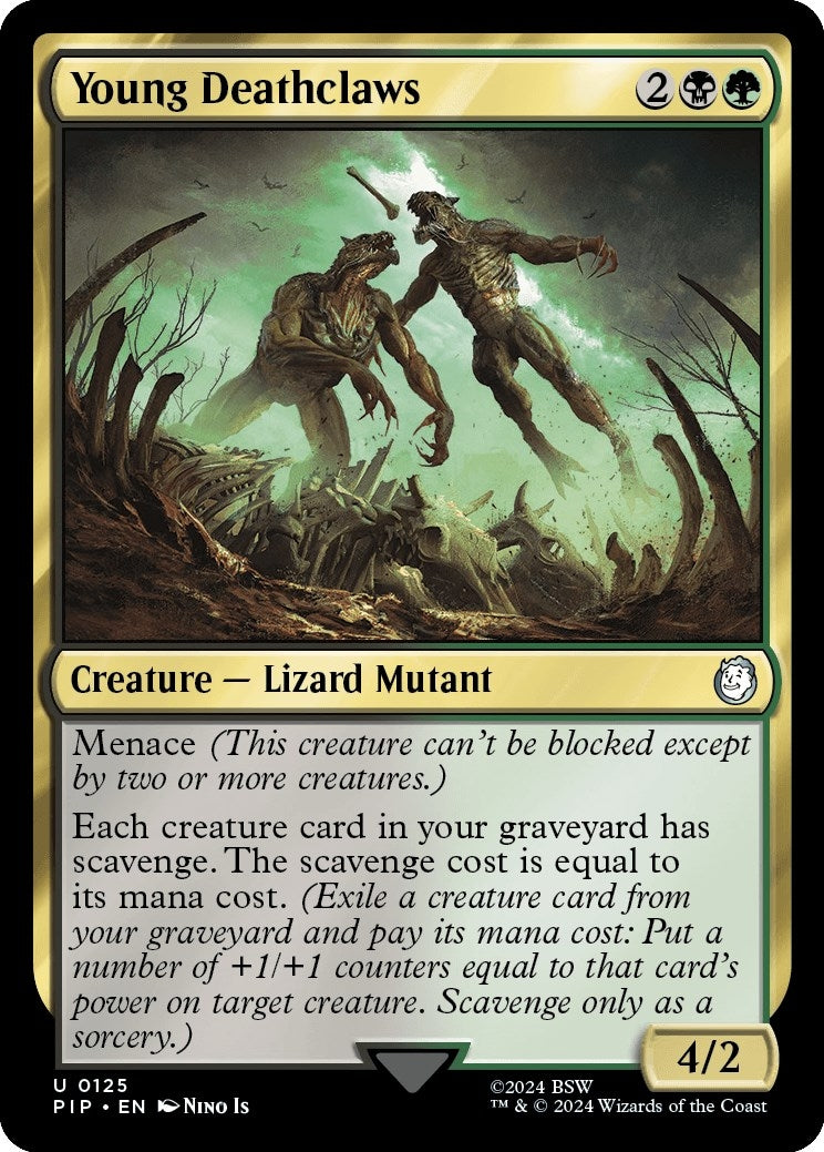 Image for Young Deathclaws (125) [Universes Beyond: Fallout] - Magic: The Gathering