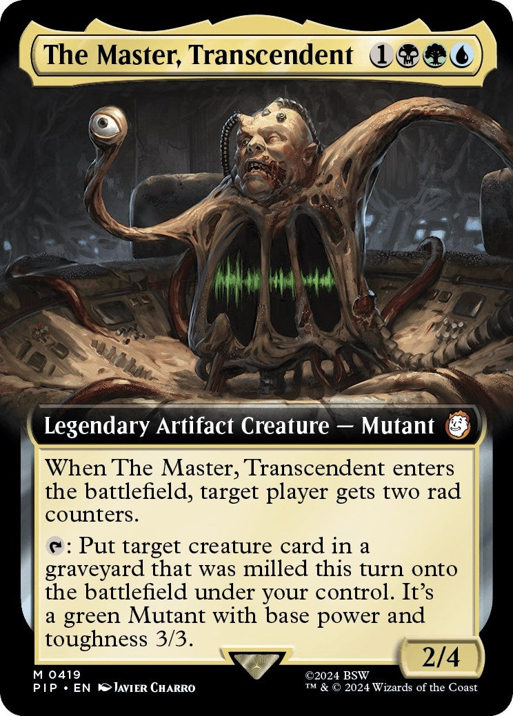 Image for The Master, Transcendent (Extended Art) (419) [Universes Beyond: Fallout] - Magic: The Gathering