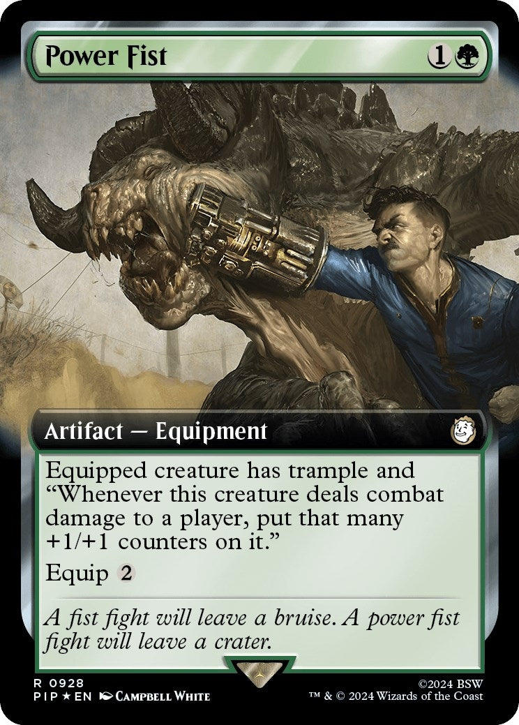 Image for Power Fist (Extended Art) (Surge Foil) (928) [Universes Beyond: Fallout] - Magic: The Gathering