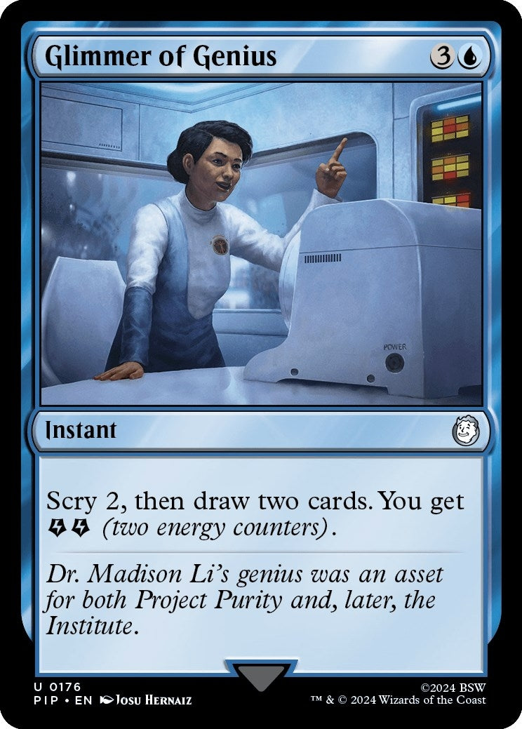 Image for Glimmer of Genius (176) [Universes Beyond: Fallout] - Magic: The Gathering