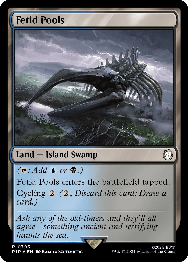 Image for Fetid Pools (Surge Foil) (793) [Universes Beyond: Fallout] - Magic: The Gathering