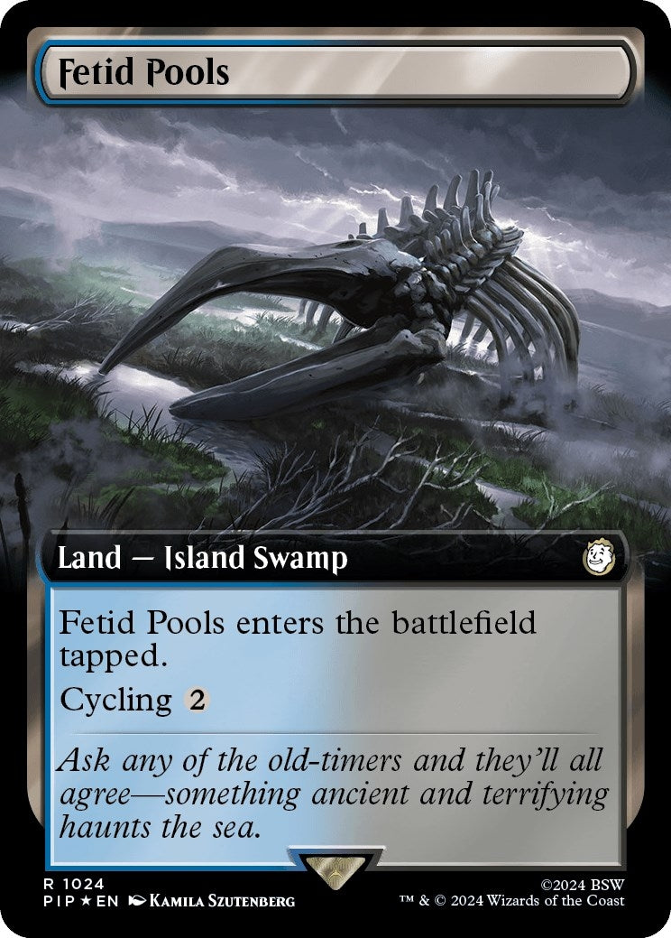 Image for Fetid Pools (Extended Art) (Surge Foil) (1024) [Universes Beyond: Fallout] - Magic: The Gathering