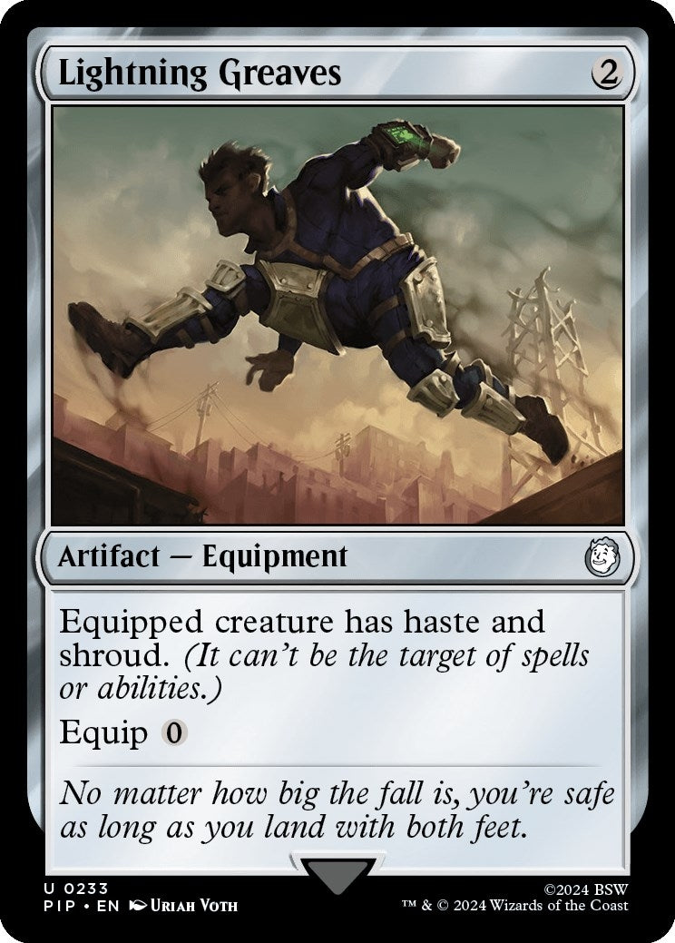 Image for Lightning Greaves (233) [Universes Beyond: Fallout] - Magic: The Gathering