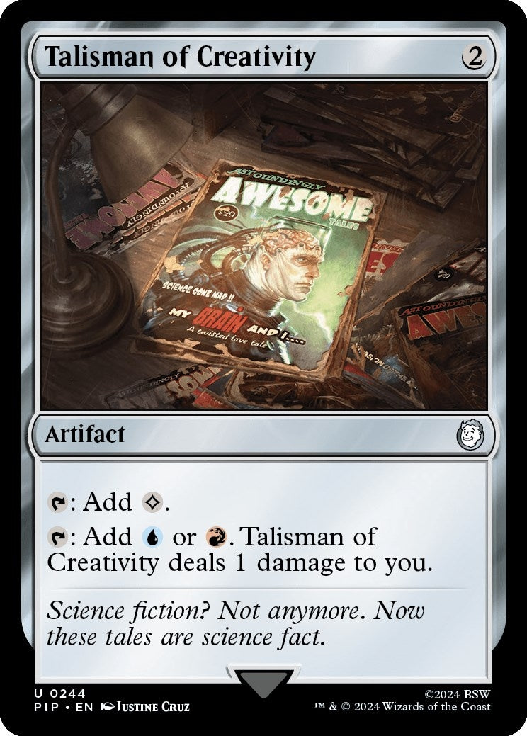 Image for Talisman of Creativity (244) [Universes Beyond: Fallout] - Magic: The Gathering