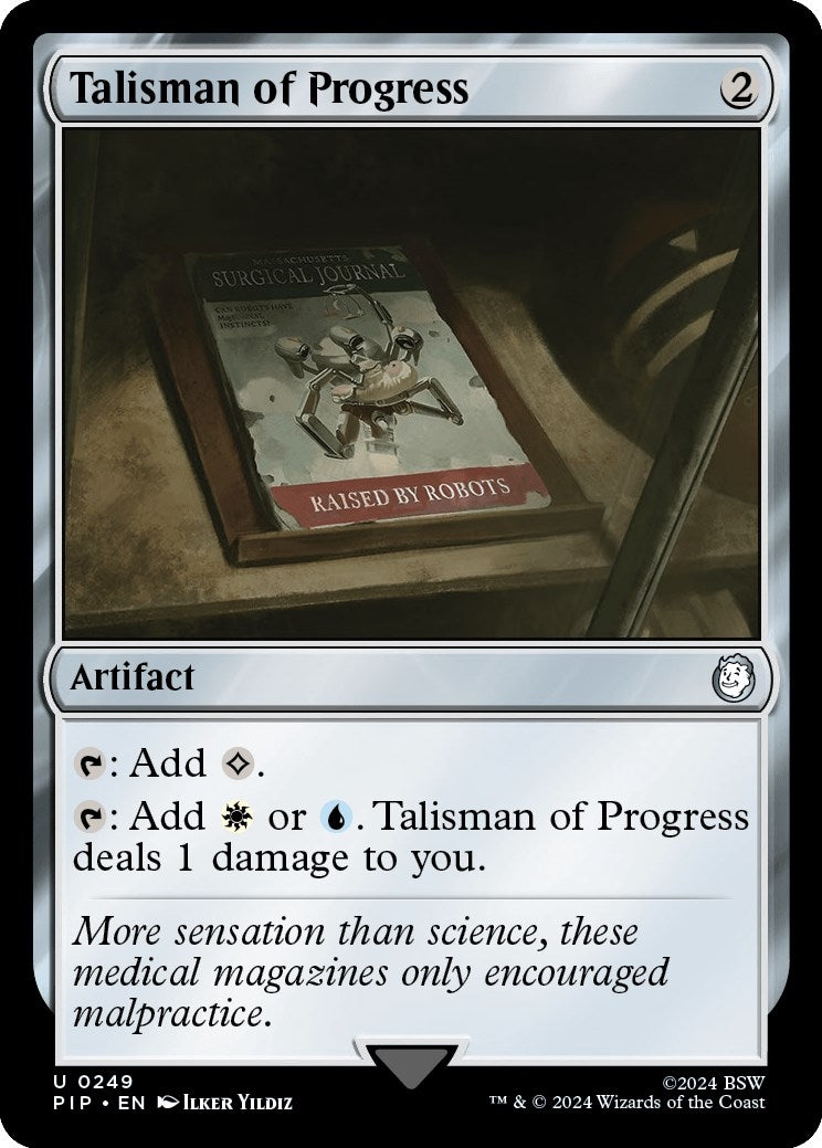 Image for Talisman of Progress (249) [Universes Beyond: Fallout] - Magic: The Gathering