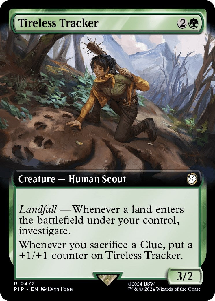 Image for Tireless Tracker (Extended Art) (472) [Universes Beyond: Fallout] - Magic: The Gathering