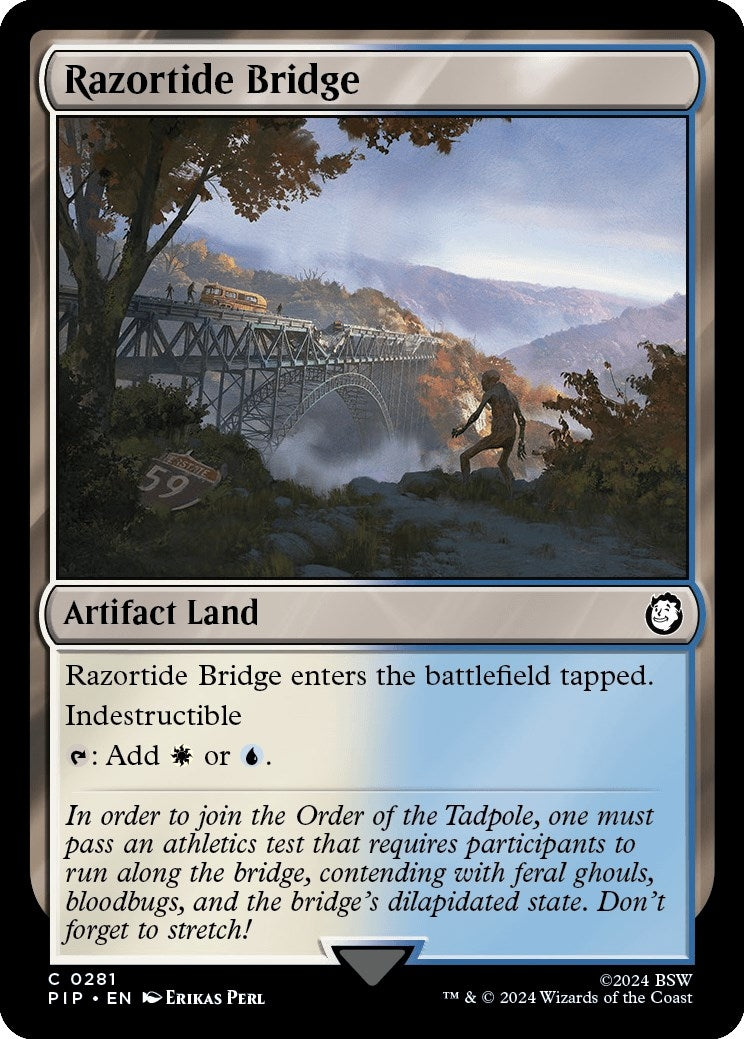Image for Razortide Bridge (281) [Universes Beyond: Fallout] - Magic: The Gathering