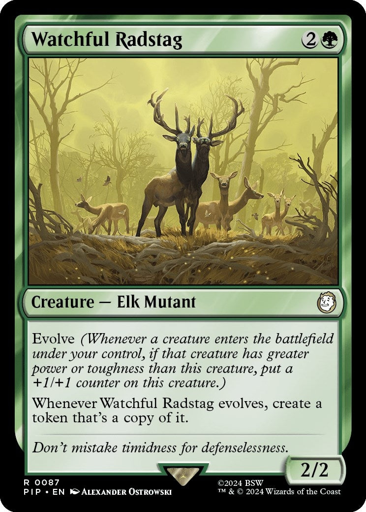 Image for Watchful Radstag (87) [Universes Beyond: Fallout] - Magic: The Gathering