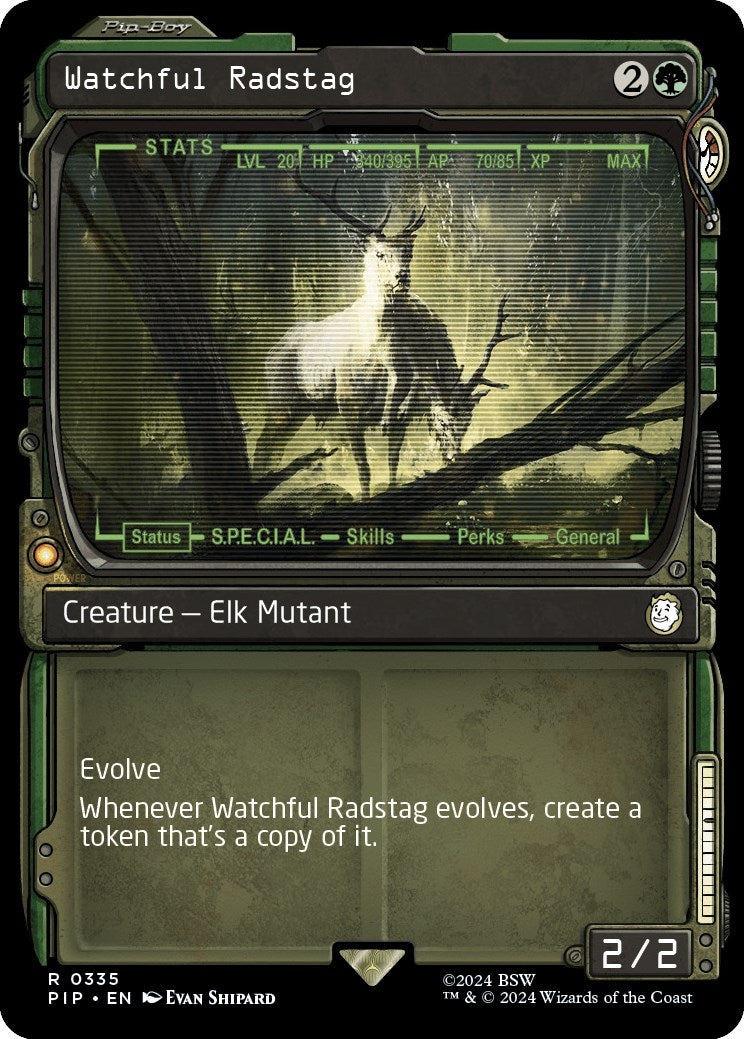 Image for Watchful Radstag (Showcase) (335) [Universes Beyond: Fallout] - Magic: The Gathering