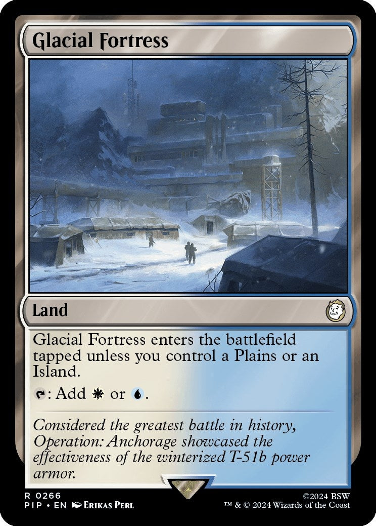 Image for Glacial Fortress (266) [Universes Beyond: Fallout] - Magic: The Gathering