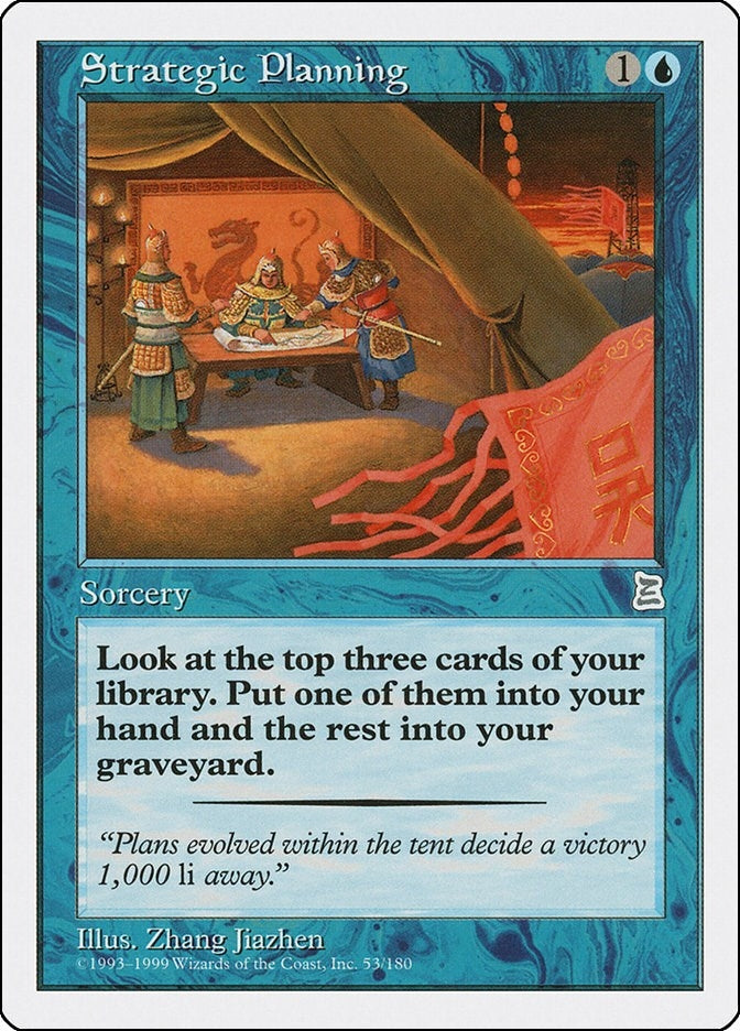 Image for Strategic Planning (53) [Portal Three Kingdoms] - Magic: The Gathering