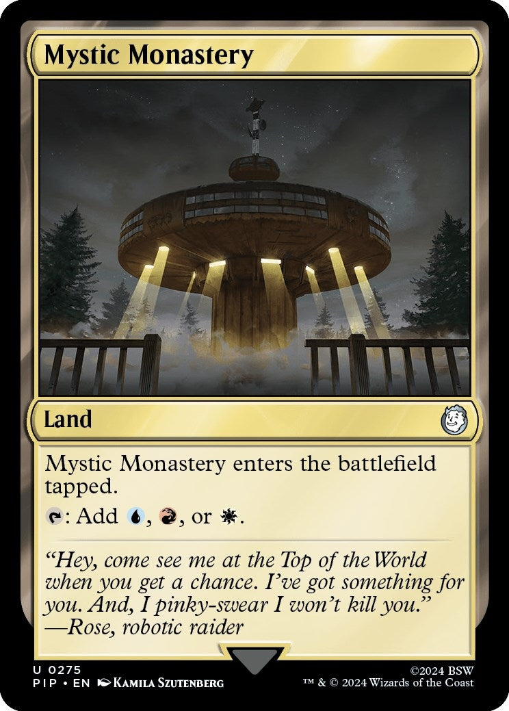 Image for Mystic Monastery (275) [Universes Beyond: Fallout] - Magic: The Gathering