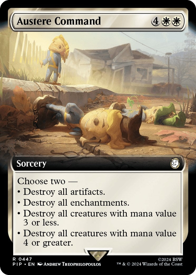 Image for Austere Command (Extended Art) (447) [Universes Beyond: Fallout] - Magic: The Gathering