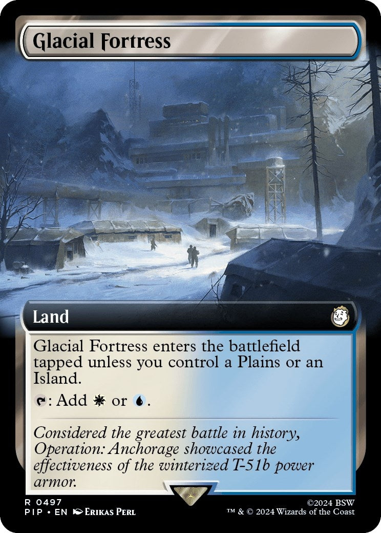 Image for Glacial Fortress (Extended Art) (497) [Universes Beyond: Fallout] - Magic: The Gathering