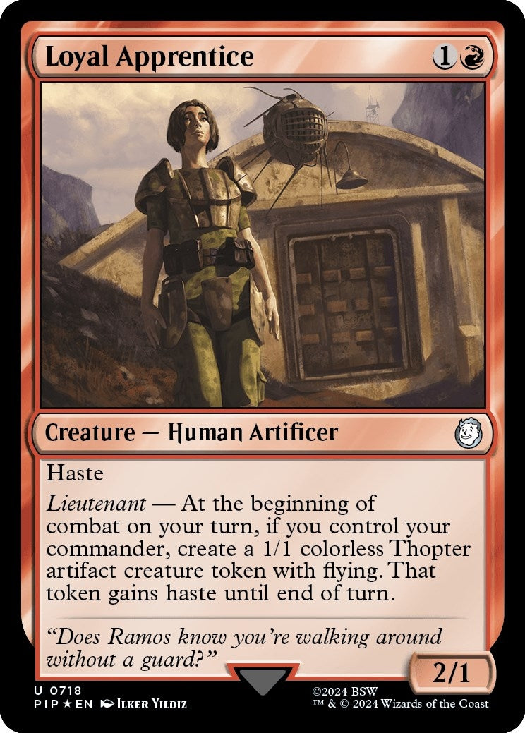 Image for Loyal Apprentice (Surge Foil) (718) [Universes Beyond: Fallout] - Magic: The Gathering