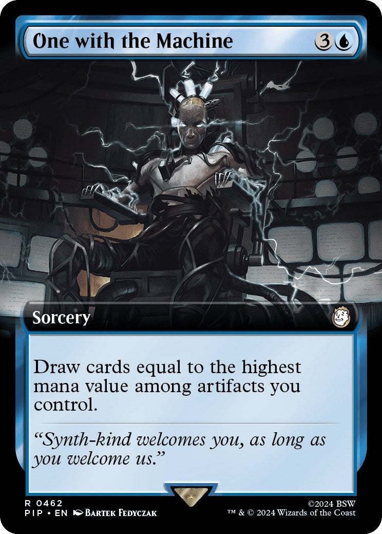 Image for One with the Machine (Extended Art) (462) [Universes Beyond: Fallout] - Magic: The Gathering