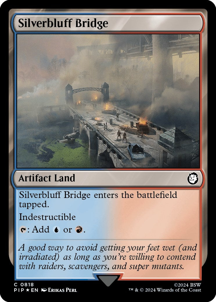 Image for Silverbluff Bridge (Surge Foil) (818) [Universes Beyond: Fallout] - Magic: The Gathering