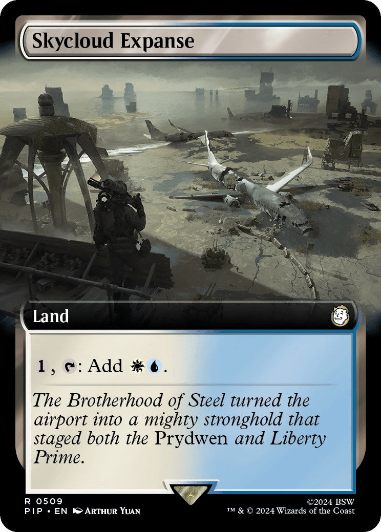 Image for Skycloud Expanse (Extended Art) (509) [Universes Beyond: Fallout] - Magic: The Gathering