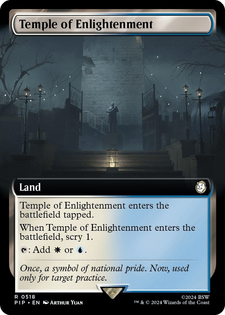 Image for Temple of Enlightenment (Extended Art) (518) [Universes Beyond: Fallout] - Magic: The Gathering
