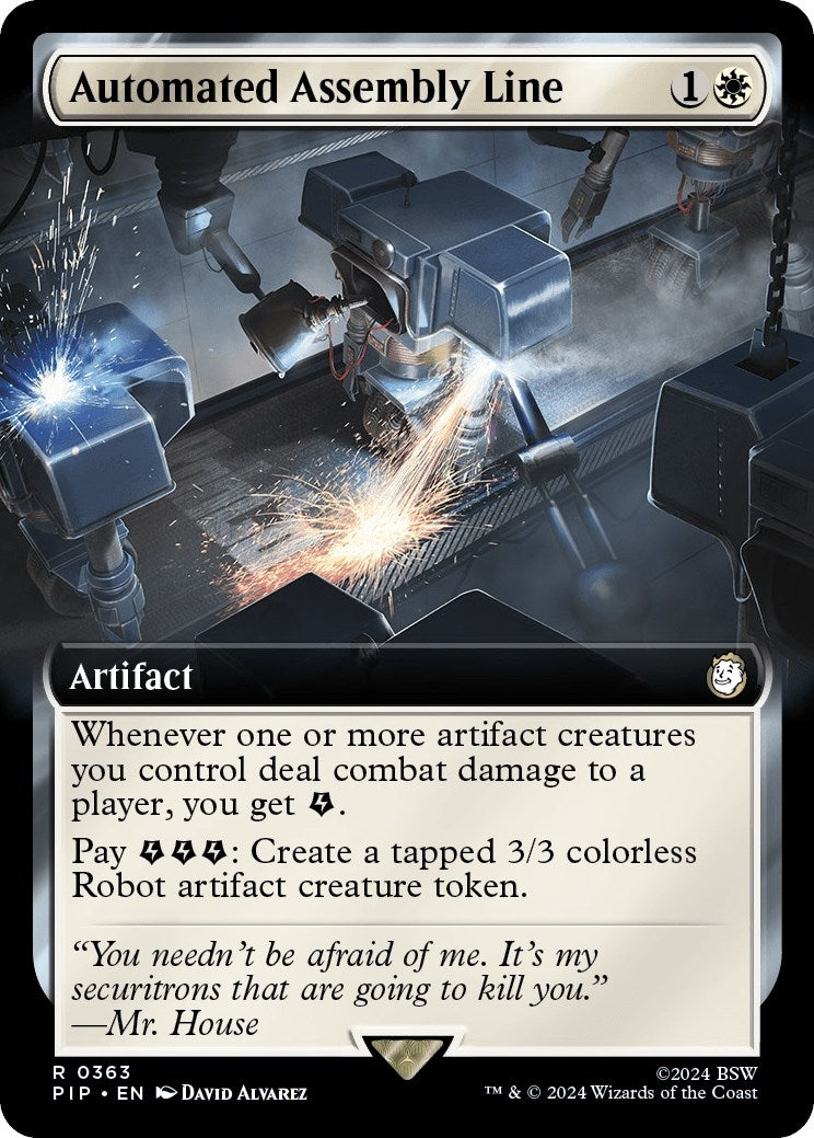 Image for Automated Assembly Line (Extended Art) (363) [Universes Beyond: Fallout] - Magic: The Gathering
