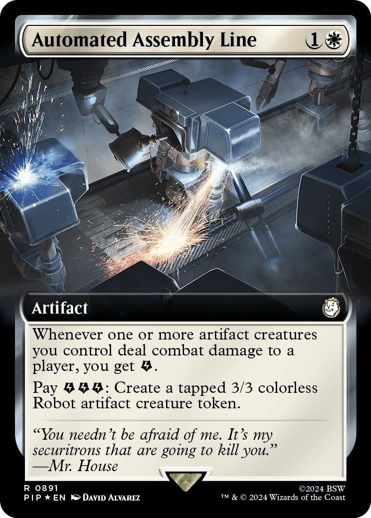 Image for Automated Assembly Line (Extended Art) (Surge Foil) (891) [Universes Beyond: Fallout] - Magic: The Gathering