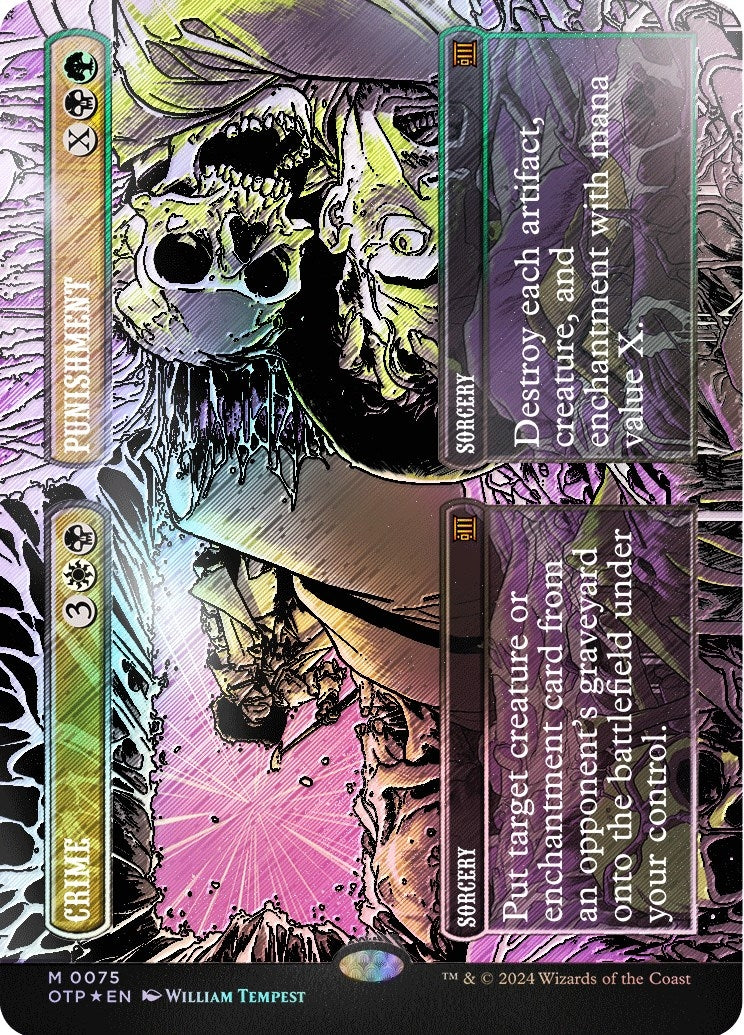Image for Crime // Punishment (Textured Foil) (75) [Outlaws of Thunder Junction: Breaking News] - Magic: The Gathering