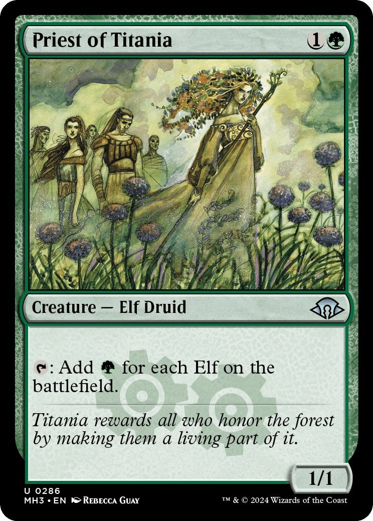 Image for Priest of Titania (286) [Modern Horizons 3] - Magic: The Gathering