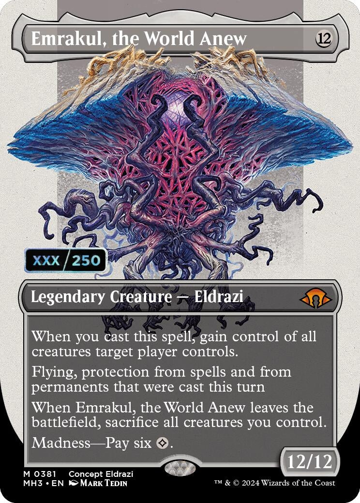 Image for Emrakul, the World Anew (Borderless) (Serial Numbered) (381) [Modern Horizons 3] - Magic: The Gathering