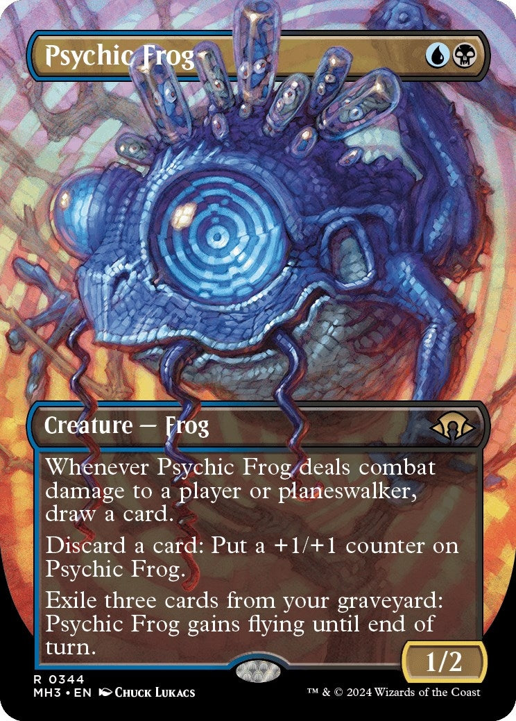 Image for Psychic Frog (Borderless) (344) [Modern Horizons 3] - Magic: The Gathering