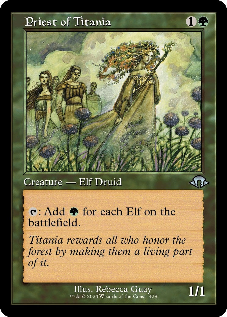Image for Priest of Titania (Retro Frame) (428) [Modern Horizons 3] - Magic: The Gathering