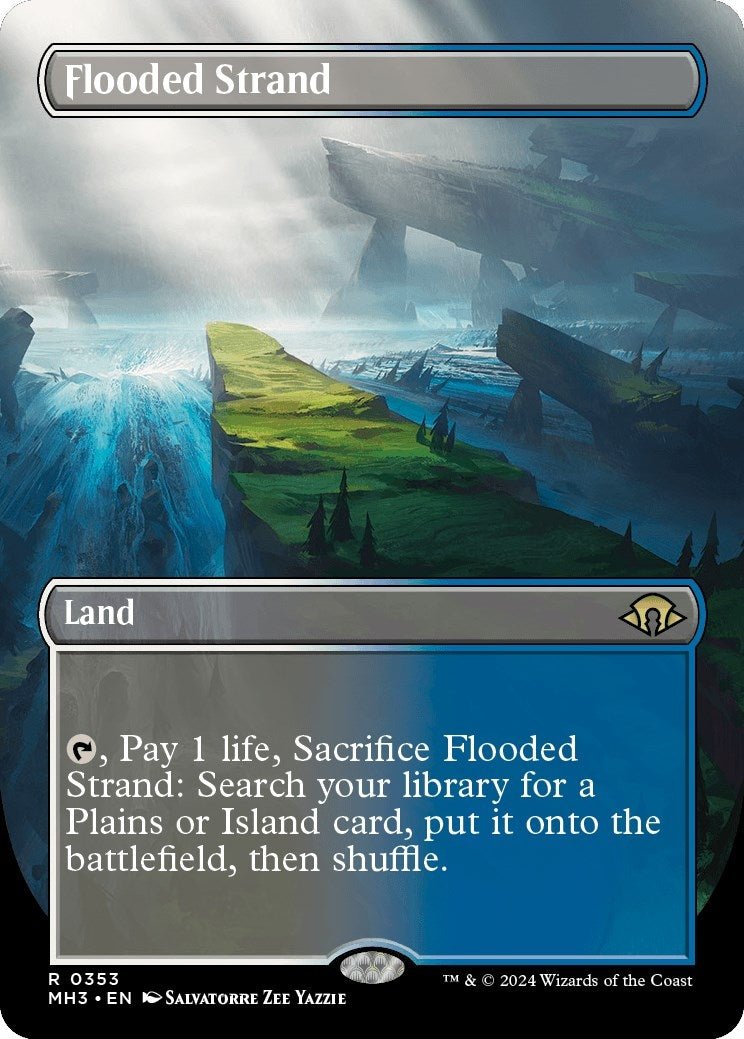 Image for Flooded Strand (Borderless) (353) [Modern Horizons 3] - Magic: The Gathering