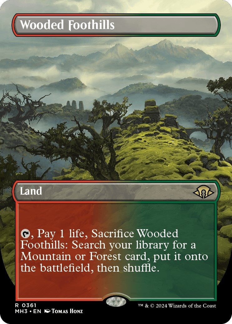 Image for Wooded Foothills (Borderless) (361) [Modern Horizons 3] - Magic: The Gathering