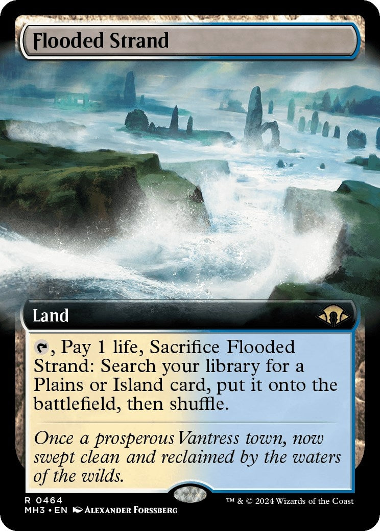 Image for Flooded Strand (Extended Art) (464) [Modern Horizons 3] - Magic: The Gathering