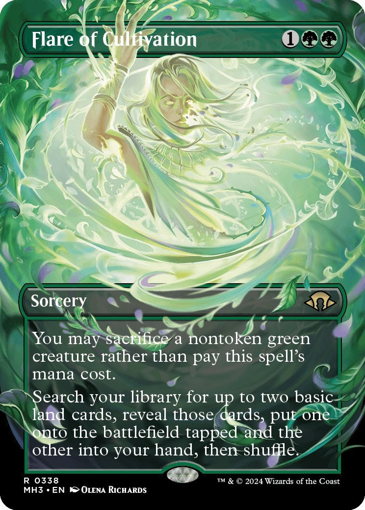Image for Flare of Cultivation (Borderless) (338) [Modern Horizons 3] - Magic: The Gathering