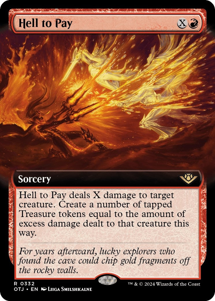 Image for Hell to Pay (Extended Art) (332) [Outlaws of Thunder Junction] - Magic: The Gathering