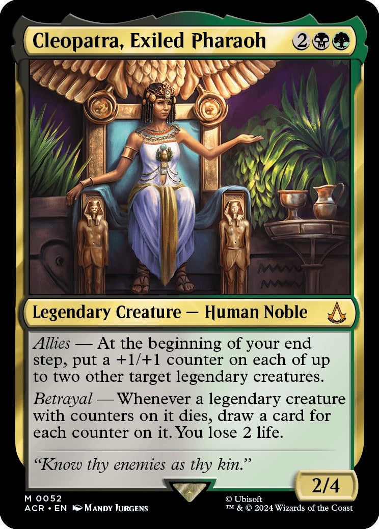 Image for Cleopatra, Exiled Pharaoh (52) [Universes Beyond: Assassin's Creed] - Magic: The Gathering