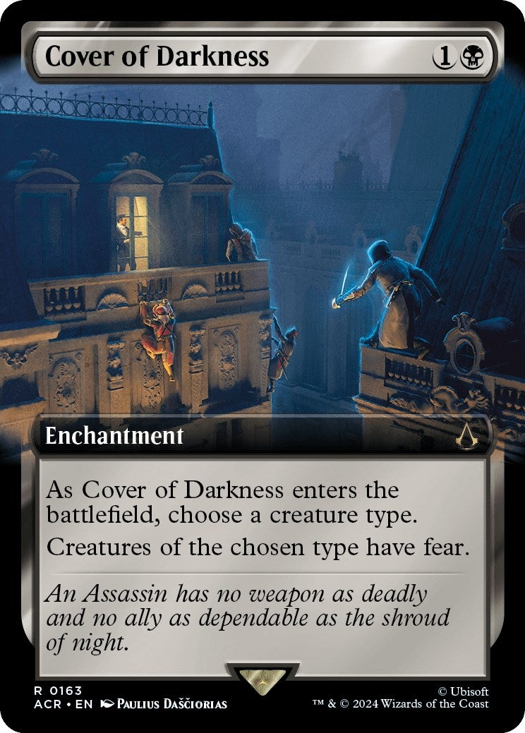 Image for Cover of Darkness (Extended Art) (163) [Universes Beyond: Assassin's Creed] - Magic: The Gathering