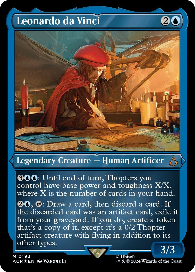 Image for Leonardo da Vinci (Foil Etched) (193) [Universes Beyond: Assassin's Creed] - Magic: The Gathering