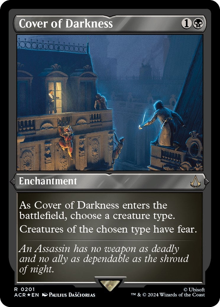 Image for Cover of Darkness (Foil Etched) (201) [Universes Beyond: Assassin's Creed] - Magic: The Gathering