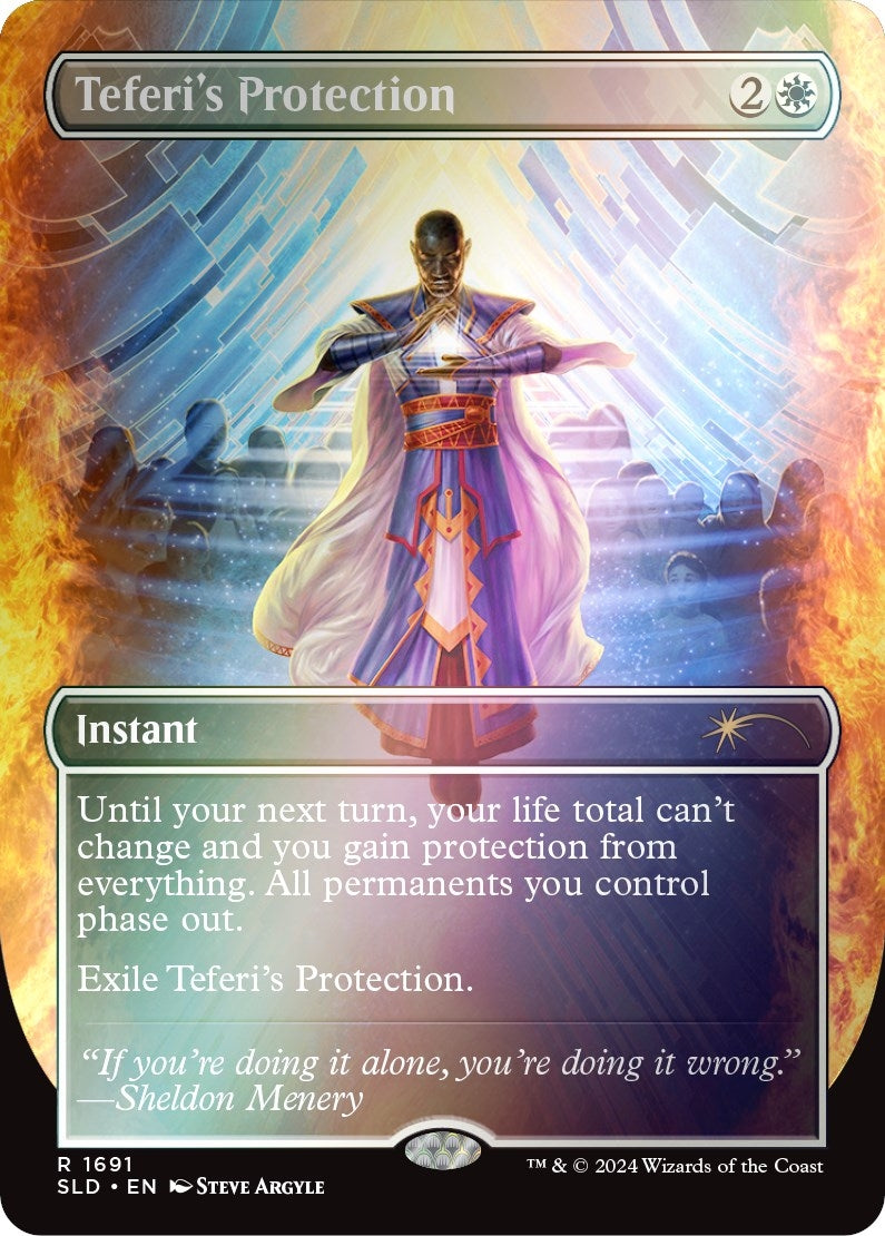 Image for Teferi's Protection (1691) (Rainbow Foil) (1691) [Secret Lair Drop Series] - Magic: The Gathering