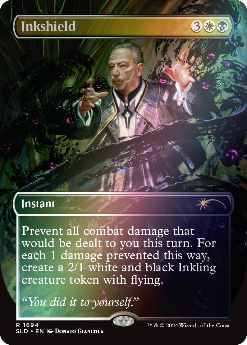 Image for Inkshield (Rainbow Foil) (1694) [Secret Lair Drop Series] - Magic: The Gathering