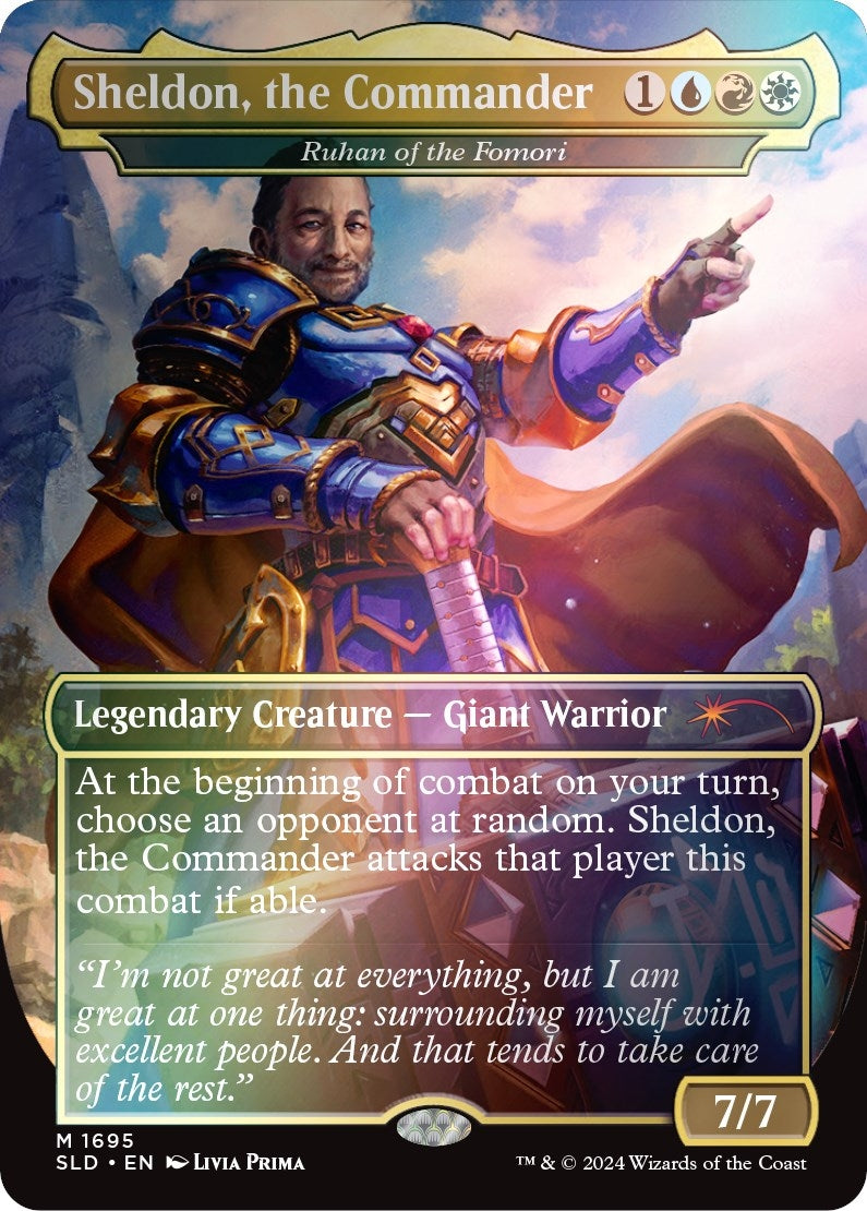 Image for Sheldon, the Commander - Ruhan of the Fomori (Rainbow Foil) (1695) [Secret Lair Drop Series] - Magic: The Gathering