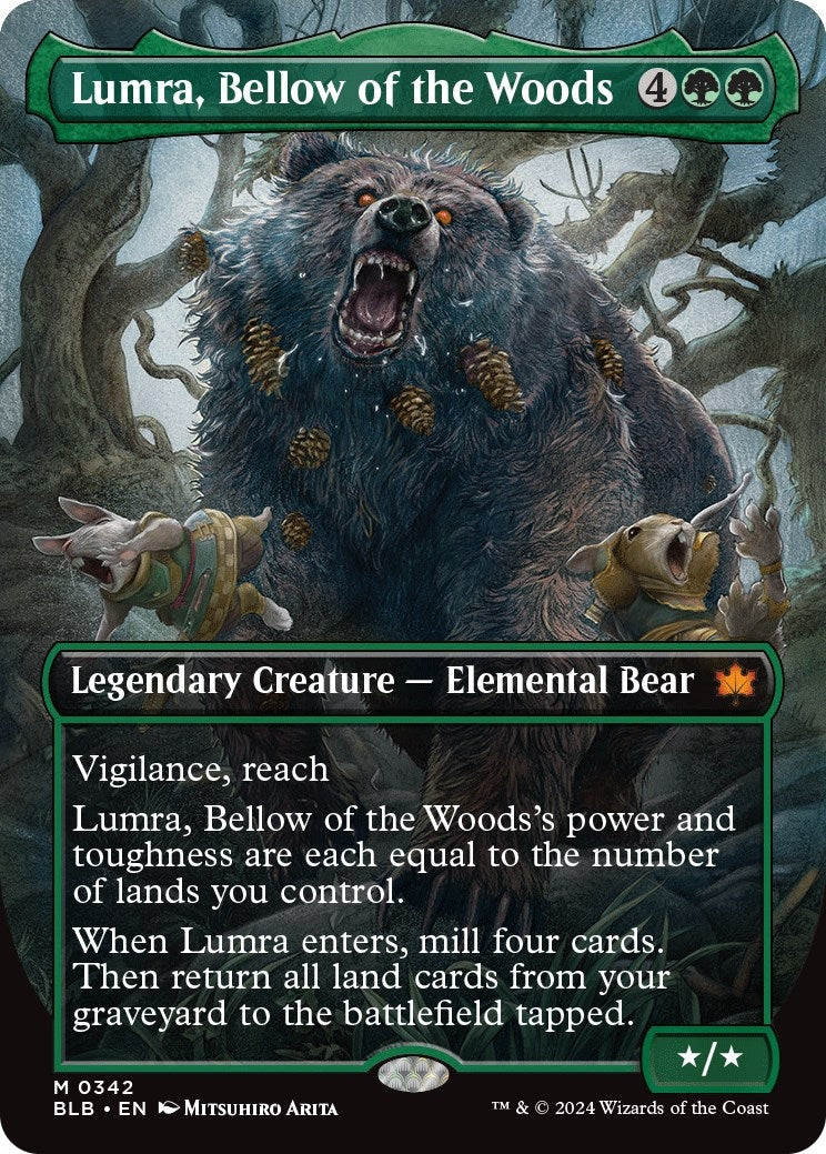 Image for Lumra, Bellow of the Woods (Borderless) (0342) (342) [Bloomburrow] - Magic: The Gathering